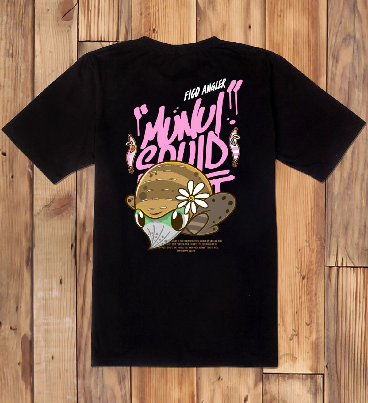 돌돌(DOLDOL) FICO-tshirts-412 무늬오징어 피코앵글러 낚시 디자인 티셔츠 반팔티