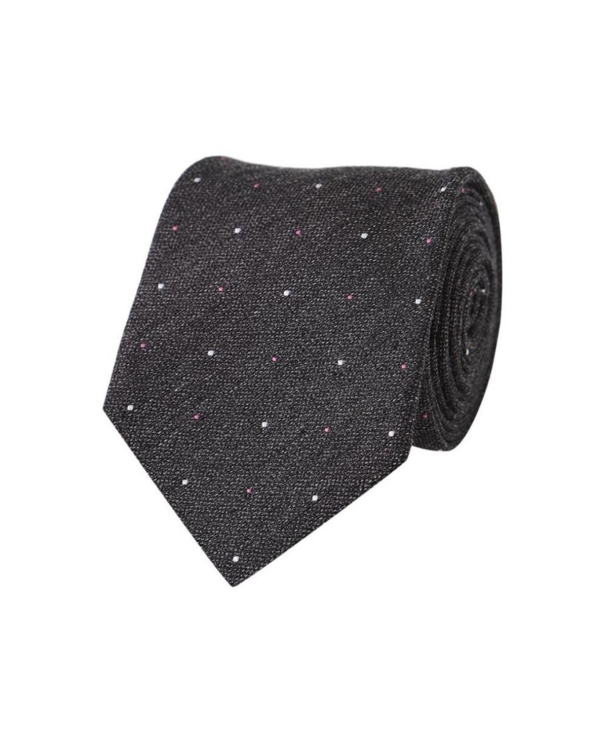 닥스셔츠(DAKS SHIRTS) 실크혼방 올오버 넥타이 그레이_DMF1ACF1271G1