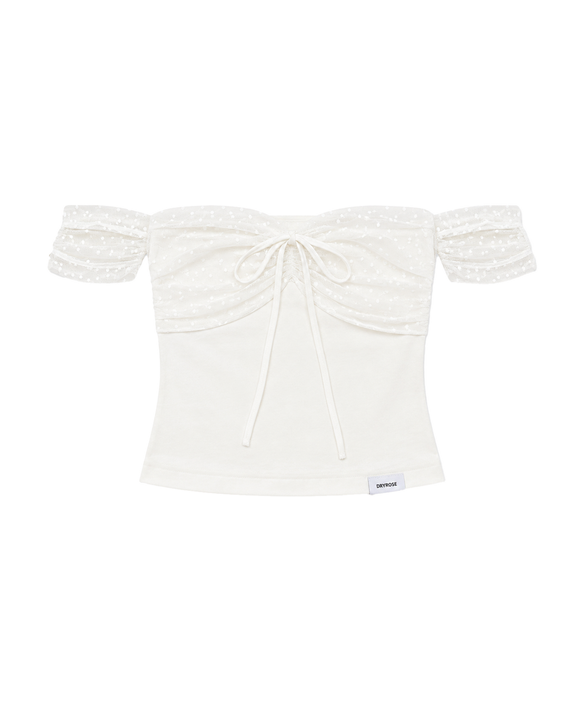 드라이로즈(DRYROSE) 도트 메쉬 셔링 탑 (아이)