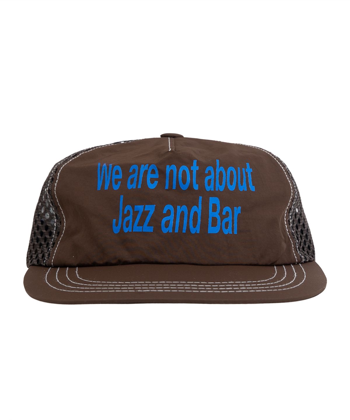재즈앤바(JAZZ&BAR) Runner Cap(brown) - We are not about jazz and bar