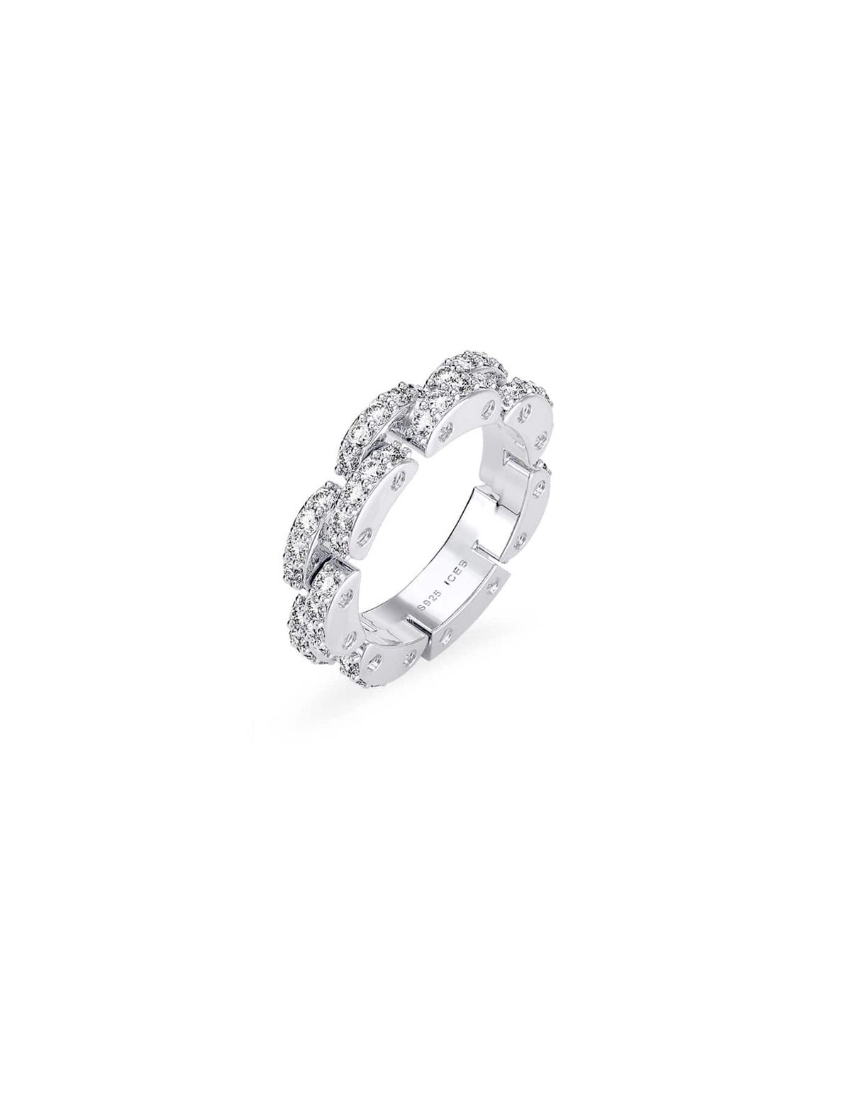 아이스볼(ICEBALL) Thin Ice Double Link Ring