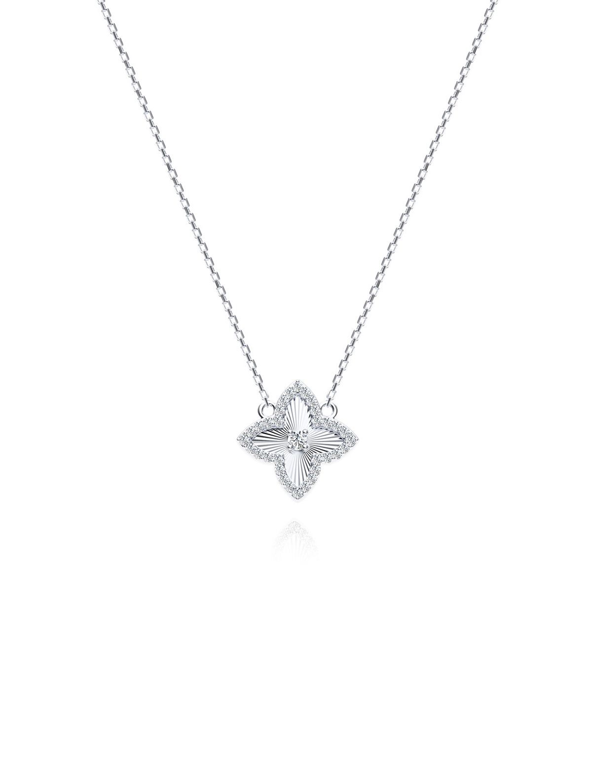 아이스볼(ICEBALL) Shine clover necklace
