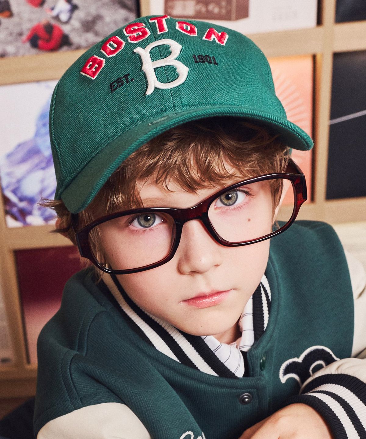 엠엘비 키즈(MLB KIDS) 시그니처 빈티지 볼캡 BOS (L.Green)