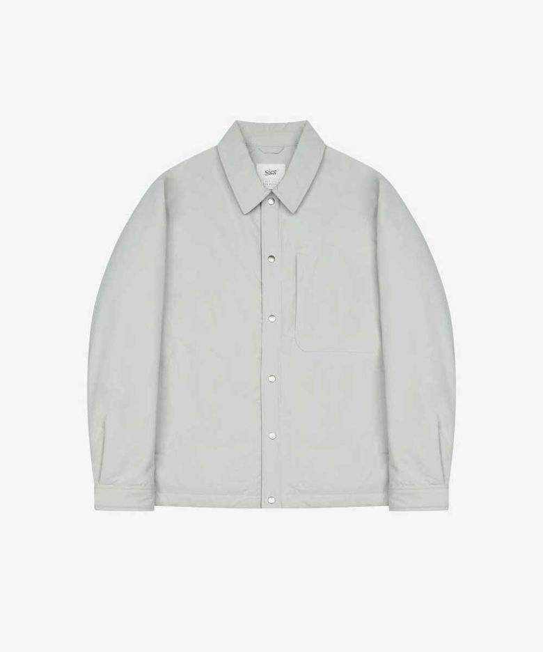패딩 셔켓 점퍼 아이보리 (PJMAH6005)