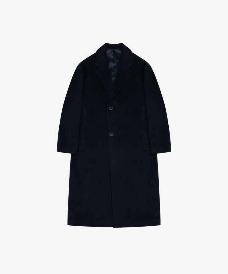 세미 오버 체스터 코트 다크네이비 (PJHAX7068)