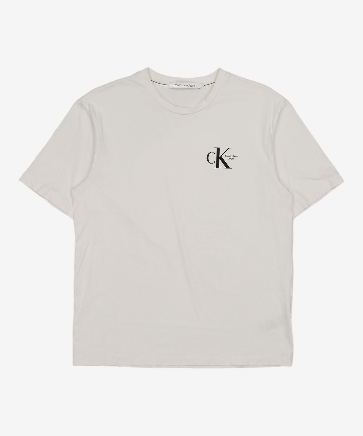 캘빈클라인 진(CALVIN KLEIN JEANS) 남 릴렉스핏 헤비 코튼 로고 반팔 티셔츠 J400168 YAF M