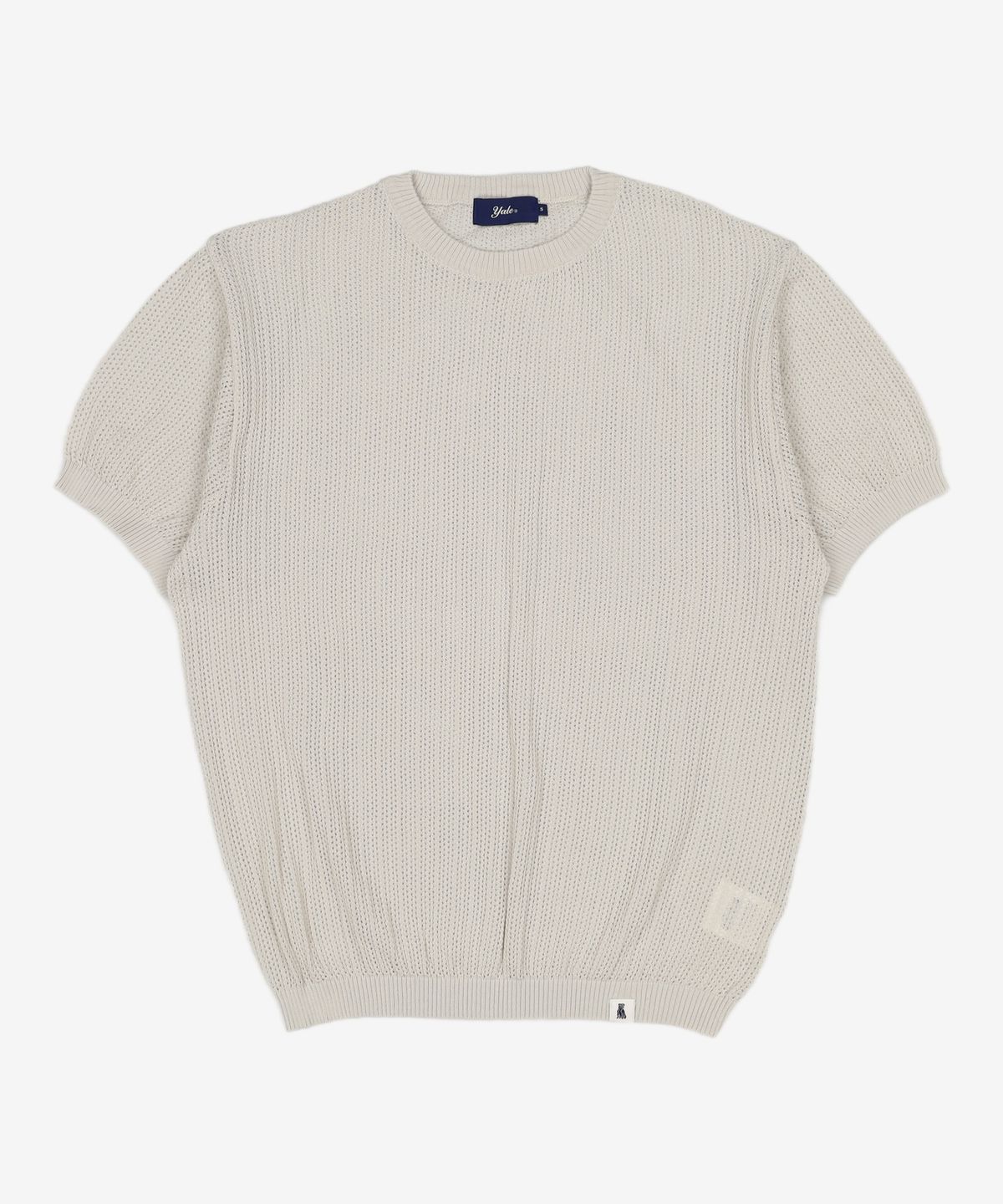 예일(YALE) MESH CREWNECK KNIT GREEN BEIGE S