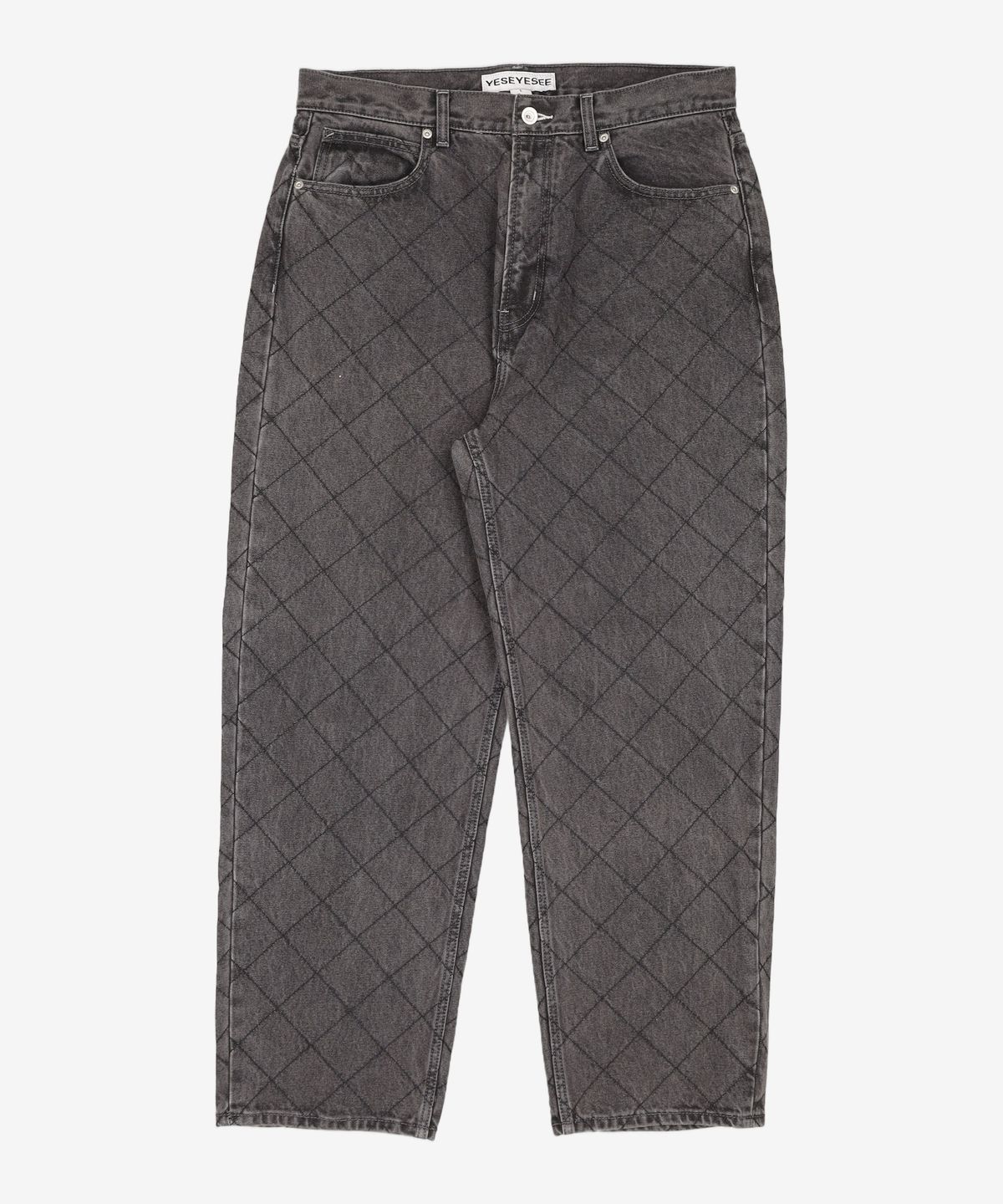 예스아이씨(YESEYESEE) Equal Net 5 Pockets Denim Pants Black L