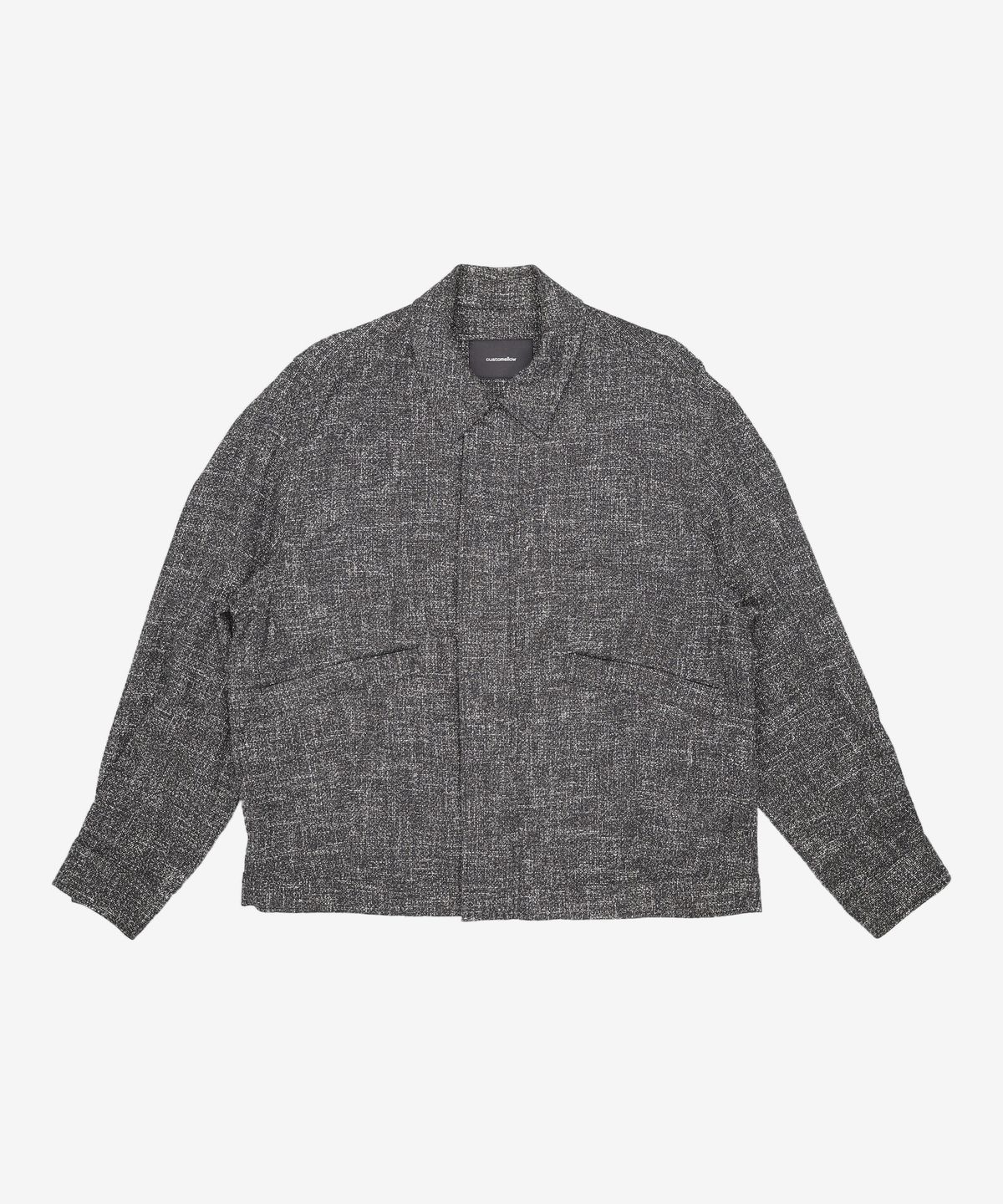 커스텀멜로우(CUSTOMELLOW) Black Marzotto Tweed Jacket_CWJAS25101BKX 100