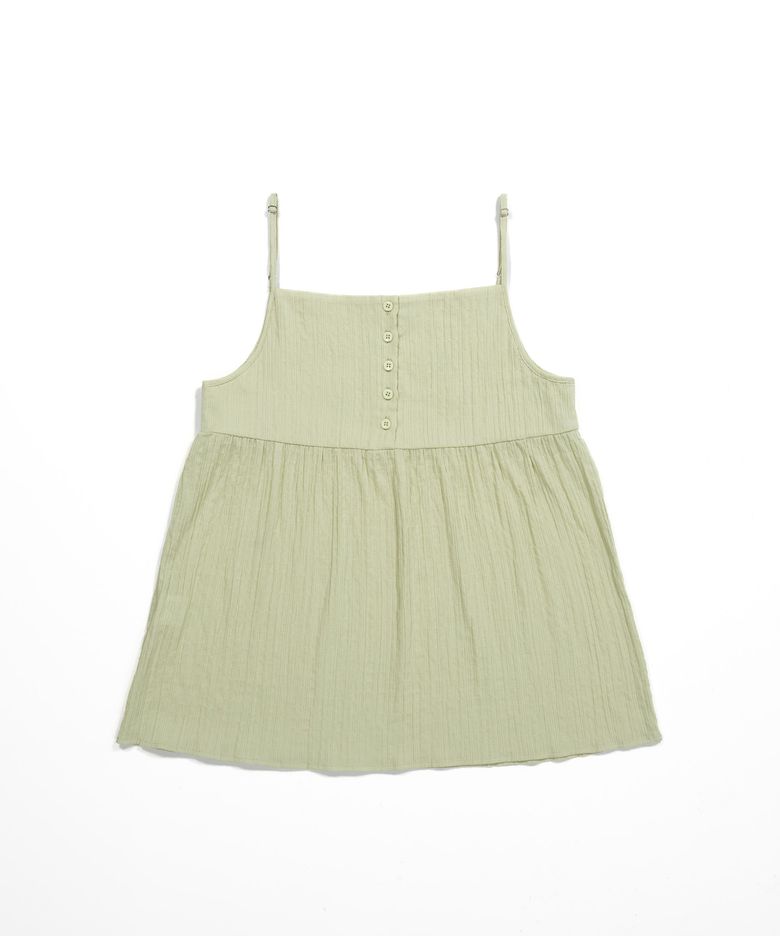 Structured Sleeveless Top, Light Khaki