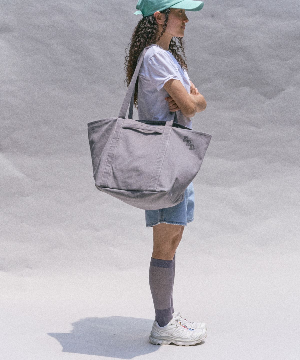초록스튜디오(CHOROK STUDIO) Big Canvas Bag (Grey)