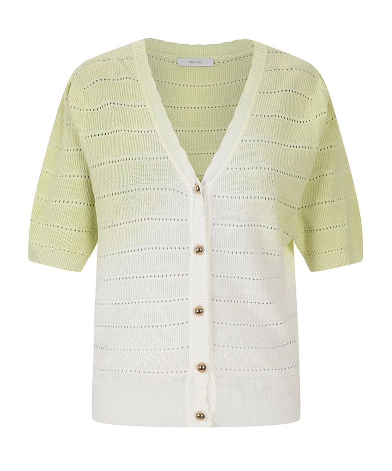 그라데이션 반팔 니트가디건_VB45KCQ401Z