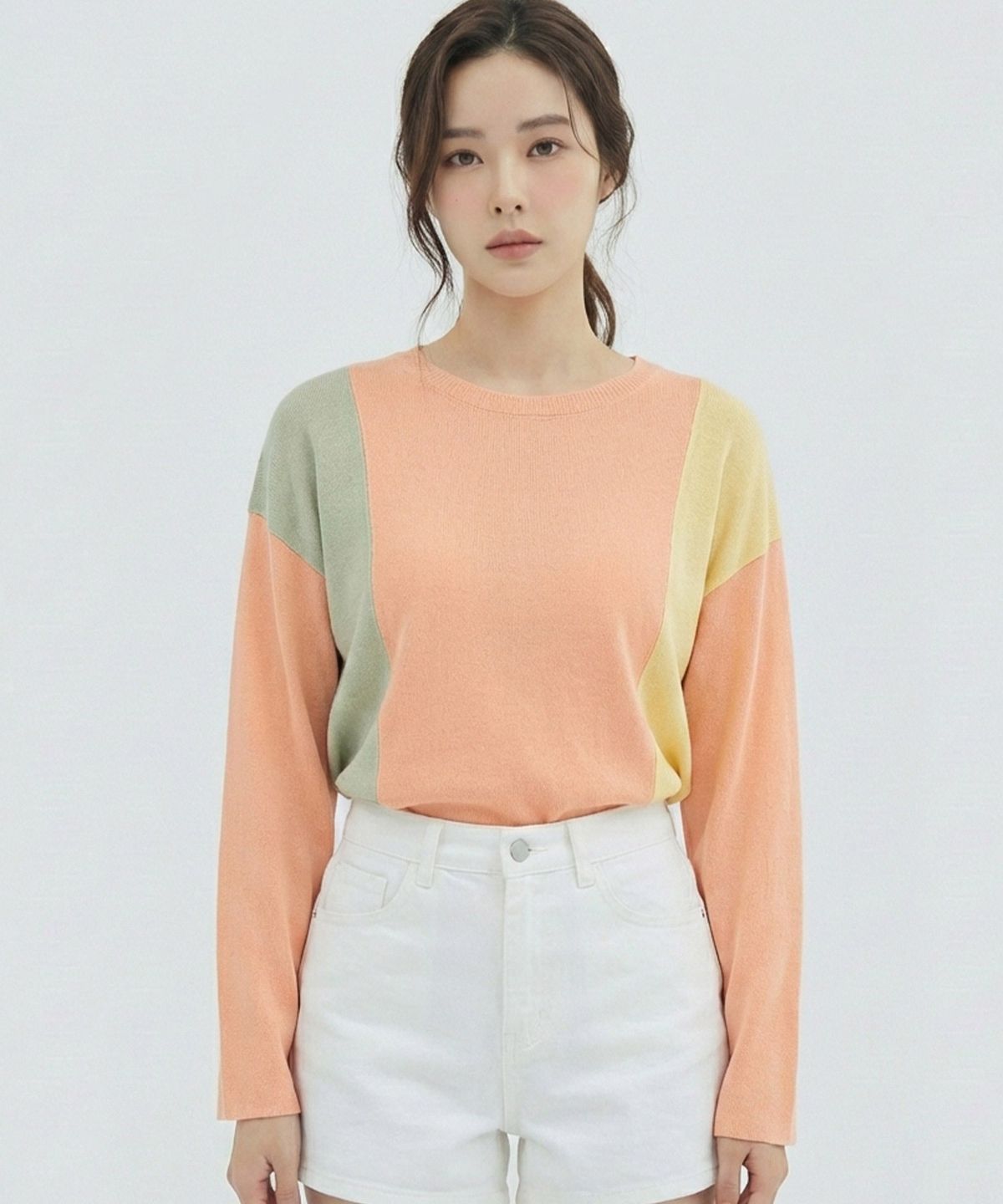 반에이크(VANAKE) 컬러 블록배색 니트_VB25KTQ314Z