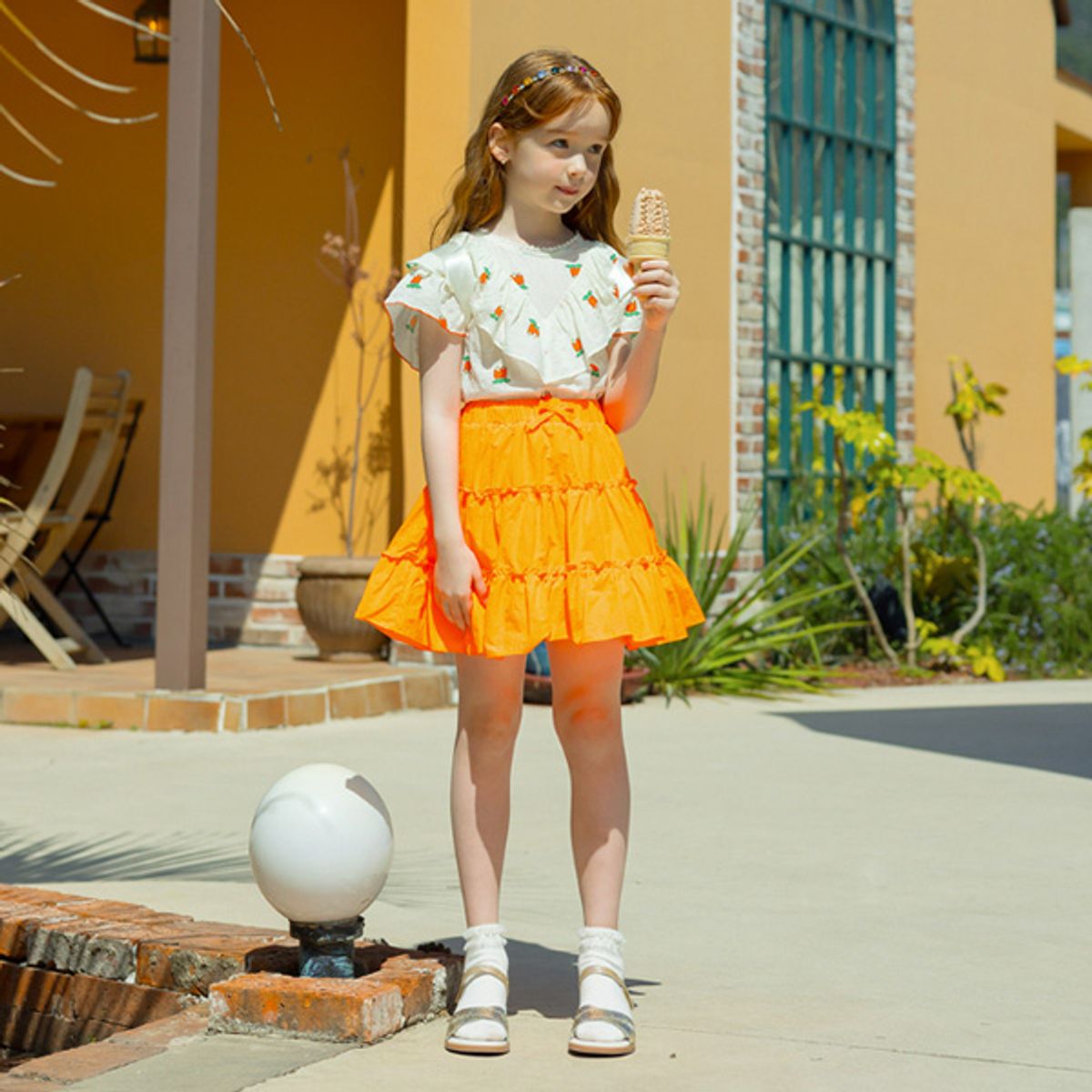 아이러브제이(I LOVE J) 카멜리 스칼럽 샌들 JXUSH02