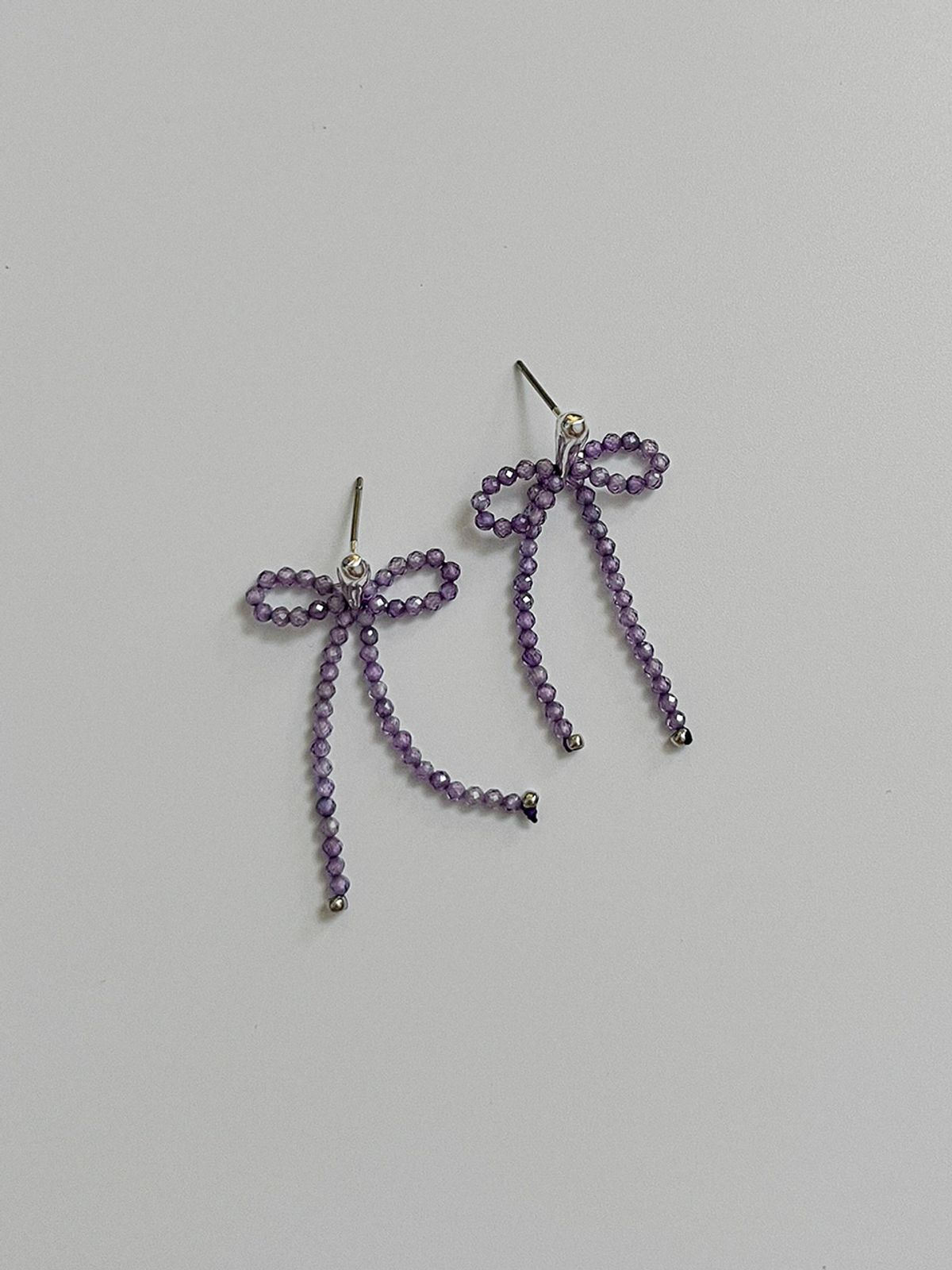 소수(SOSOO) Tanzanite Ribbon Earrings