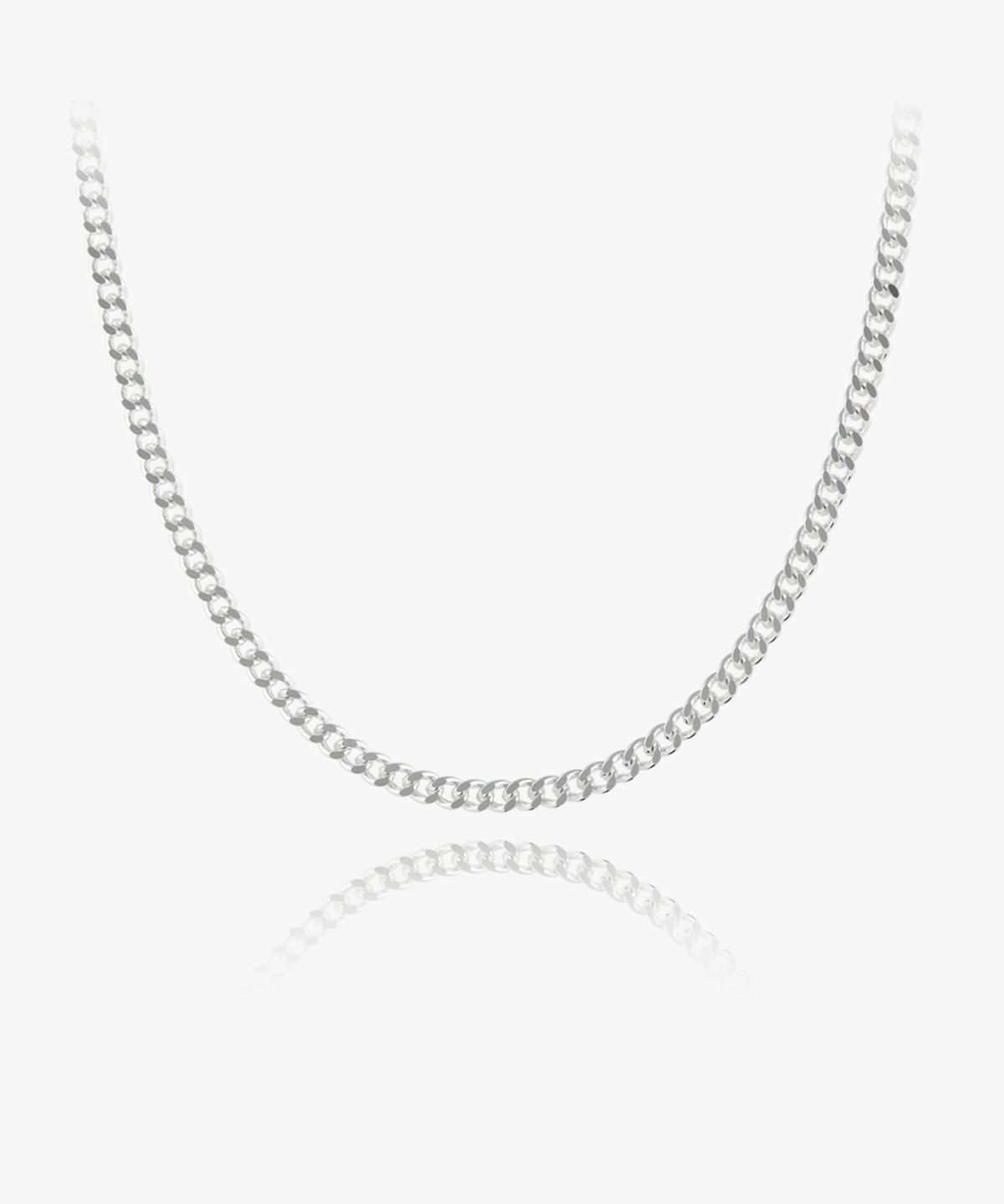엘렌쥬얼리(HELENE JEWELRY) 실버 Silver 925 플랫 커브 체인 은 목걸이