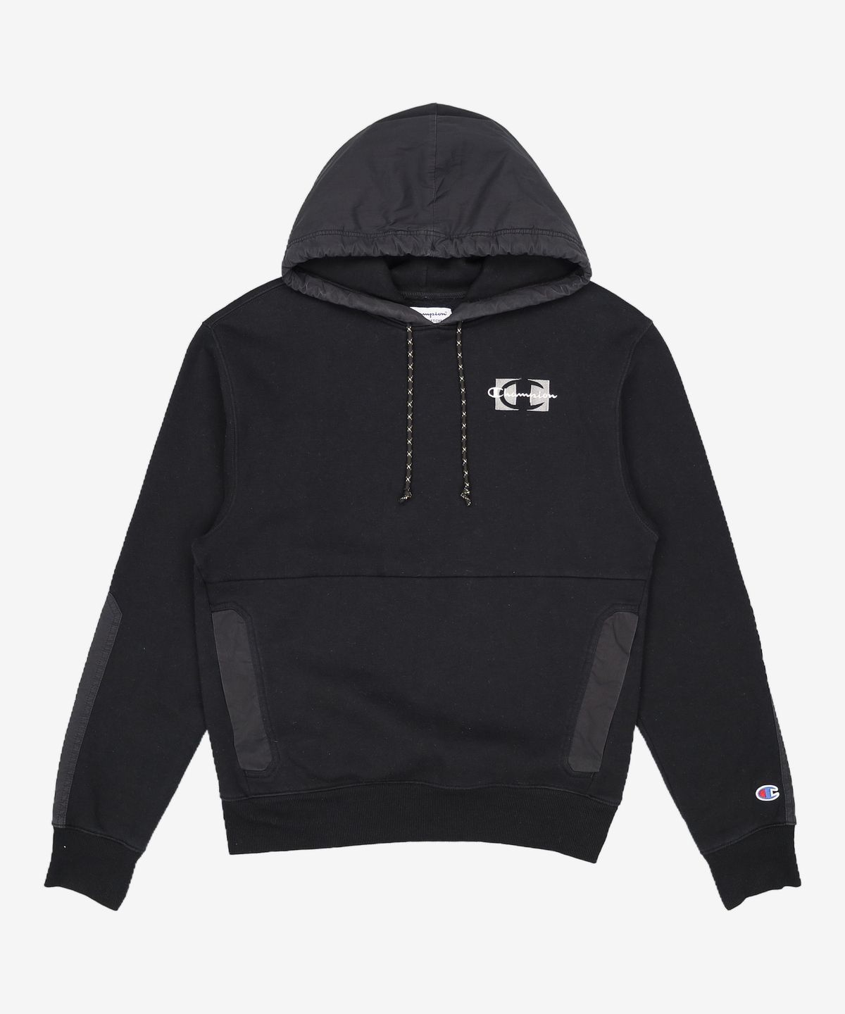 챔피온(CHAMPION) [US] Urban Pursuits Ecofleece 기모 후드스웨트셔츠 (BLACK) CKTS1F611BK M