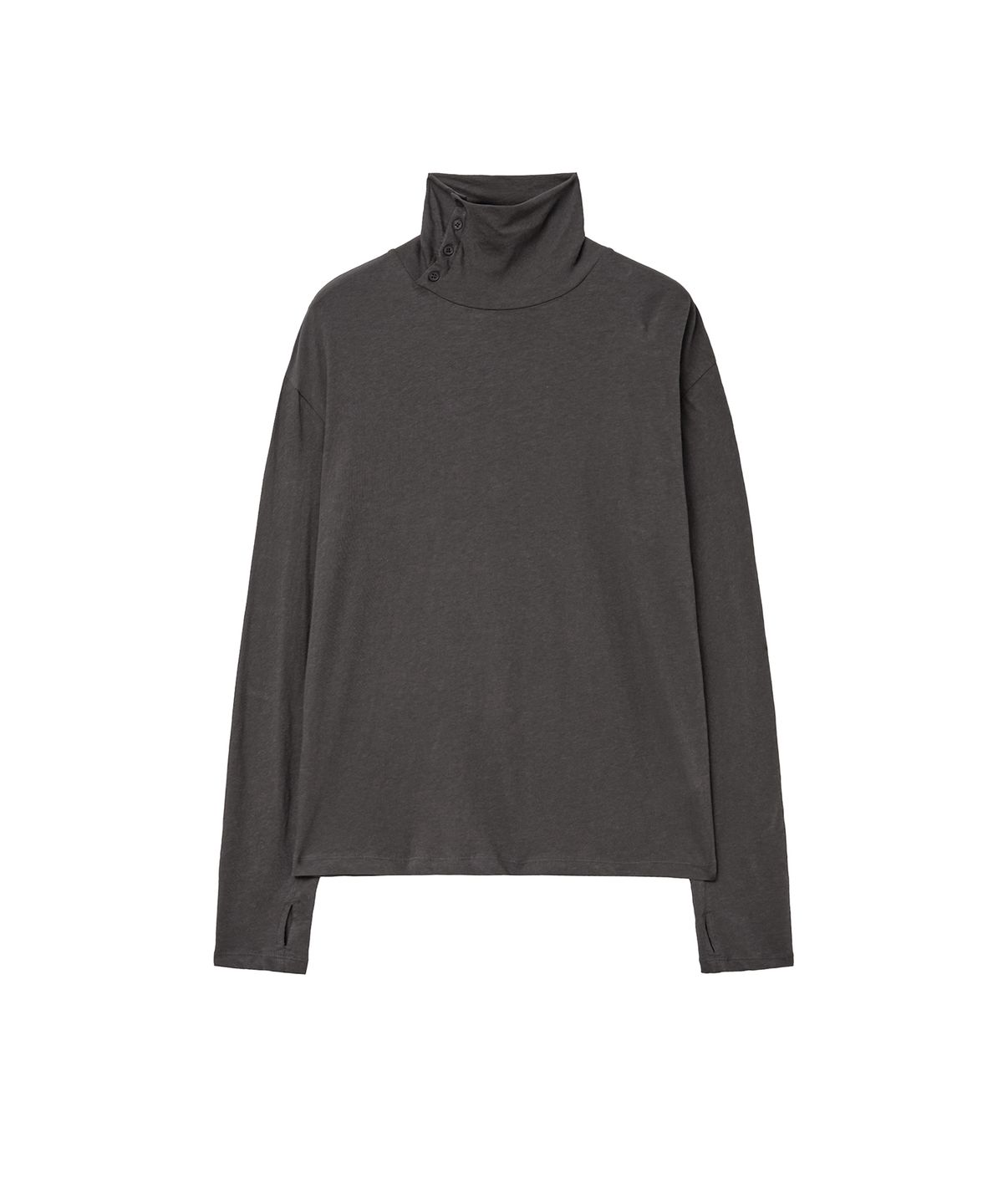 미세키서울 맨(MISEKISEOUL MEN) Drape neck long sleeve CHARCOAL