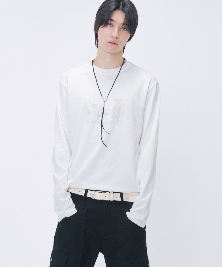 Scraps collage long sleeve IVORY