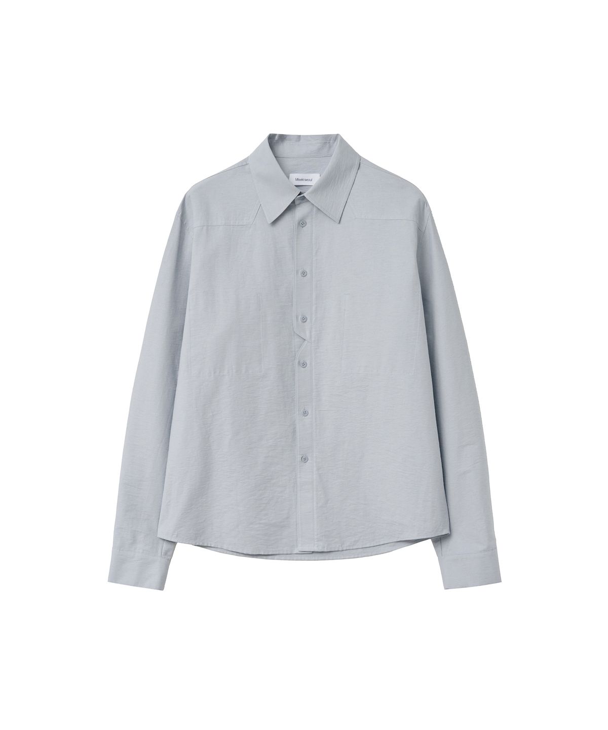 미세키서울 맨(MISEKISEOUL MEN) Slit placket yoke shirt LIGHT BLUE