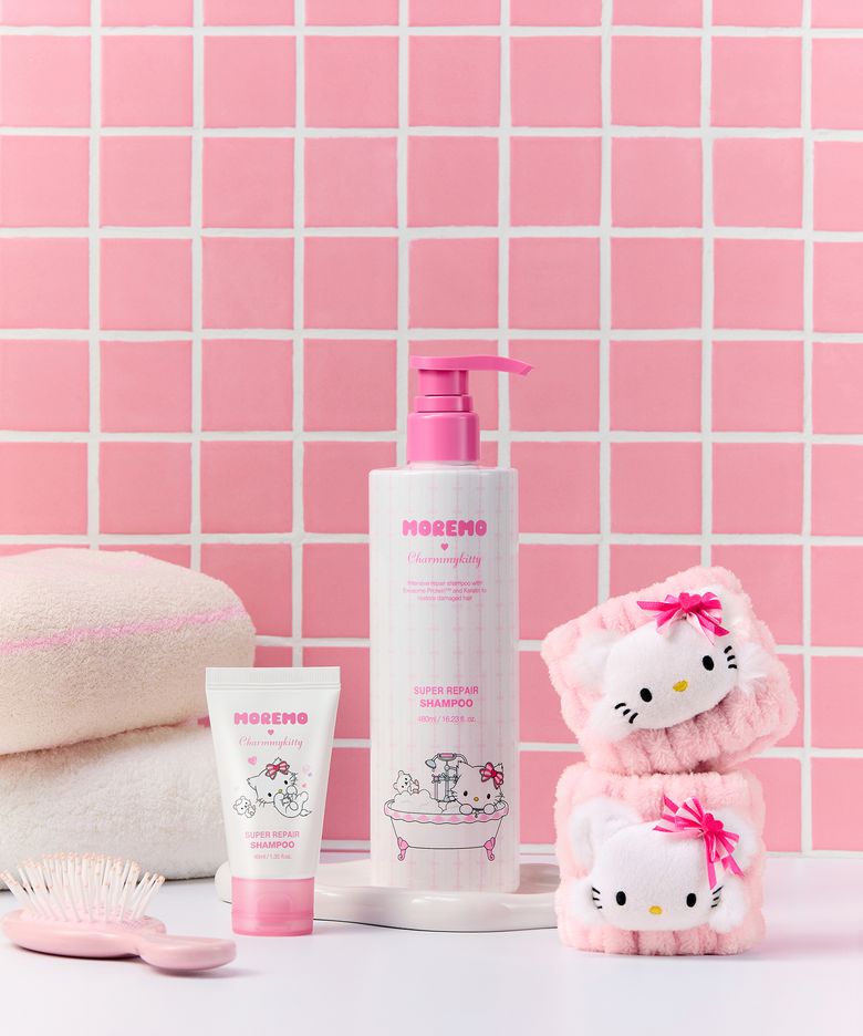 [챠미키티 에디션] 모레모 슈퍼 리페어 샴푸 480ml 기획 (+20ml+손목밴드 세트 증정)