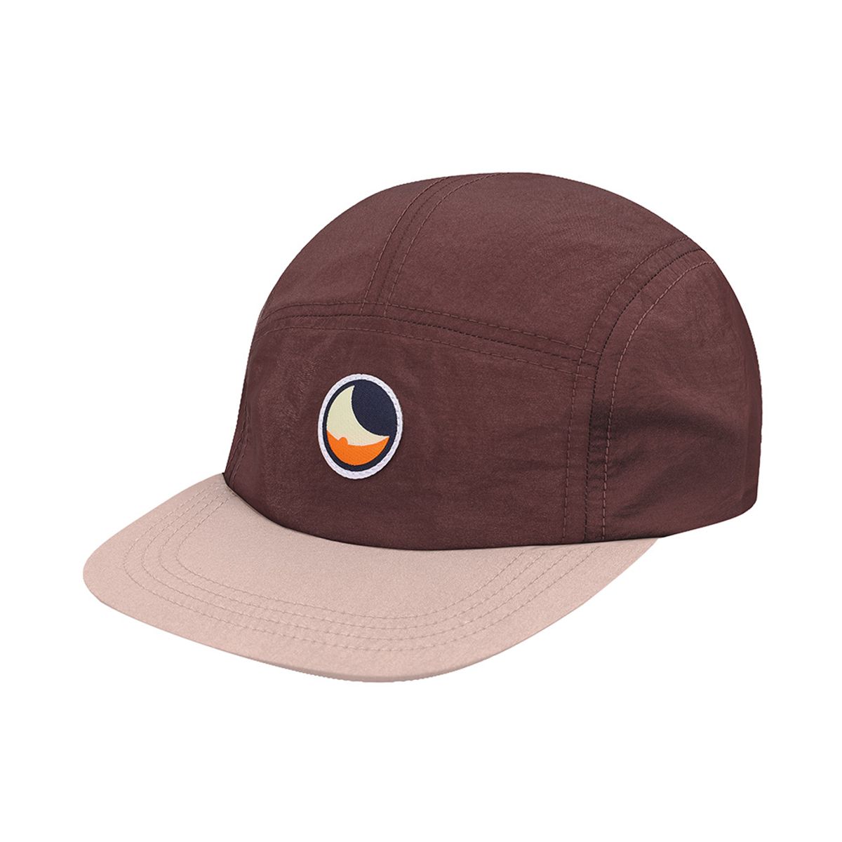 티켓투더문(TICKET TO THE MOON) 클래식 패치 챙 배색 투톤 캠프캡 버건디 인디핑크(CLASSIC PATCH VISOL TWO TONE CAMP CAP BGD/IPK)