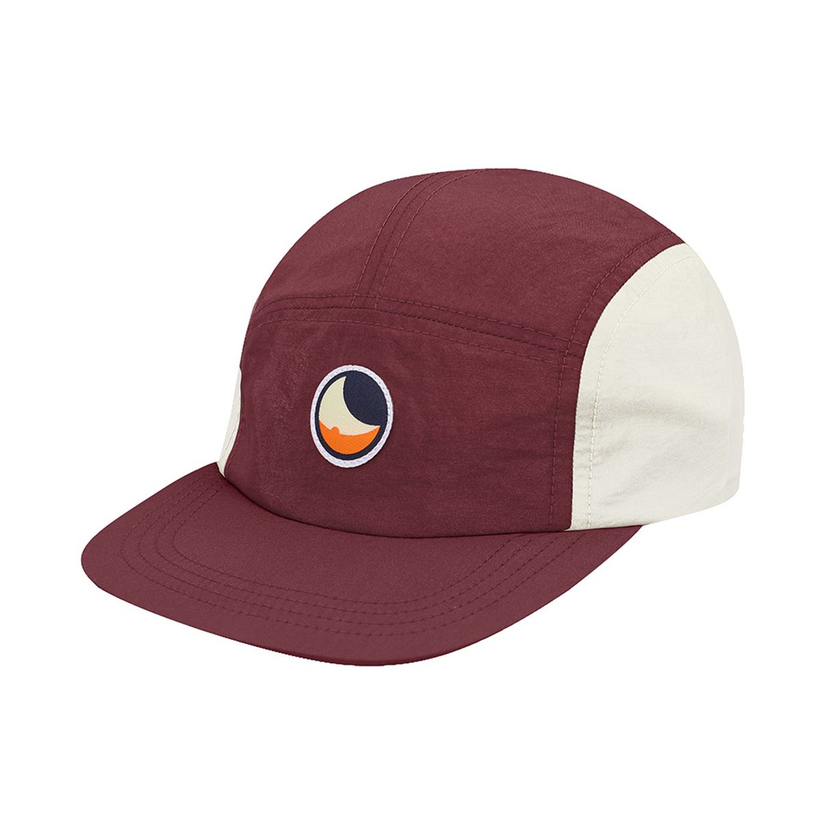 티켓투더문(TICKET TO THE MOON) 클래식 패치 투톤 캠프캡 버건디 크림(CLASSIC PATCH TWO TONE CAMP CAP BGD/CRM)