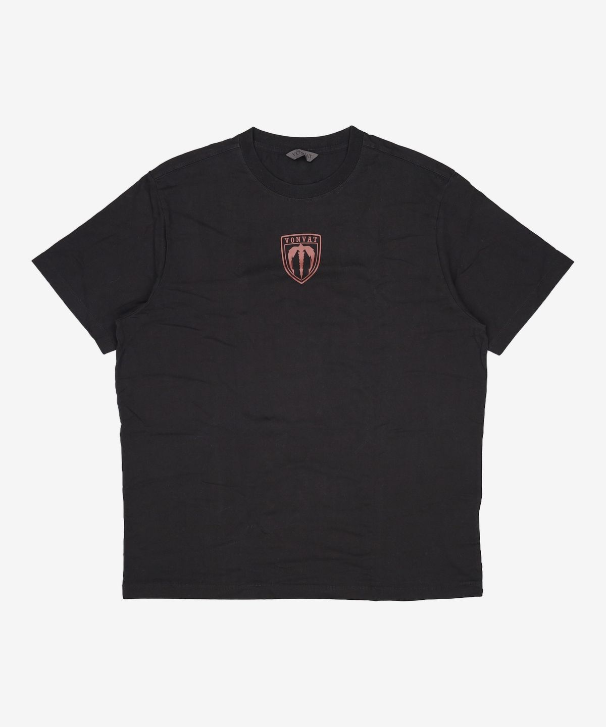 본바트(VONVAT) Leaves Bone Short Sleeve (Black)