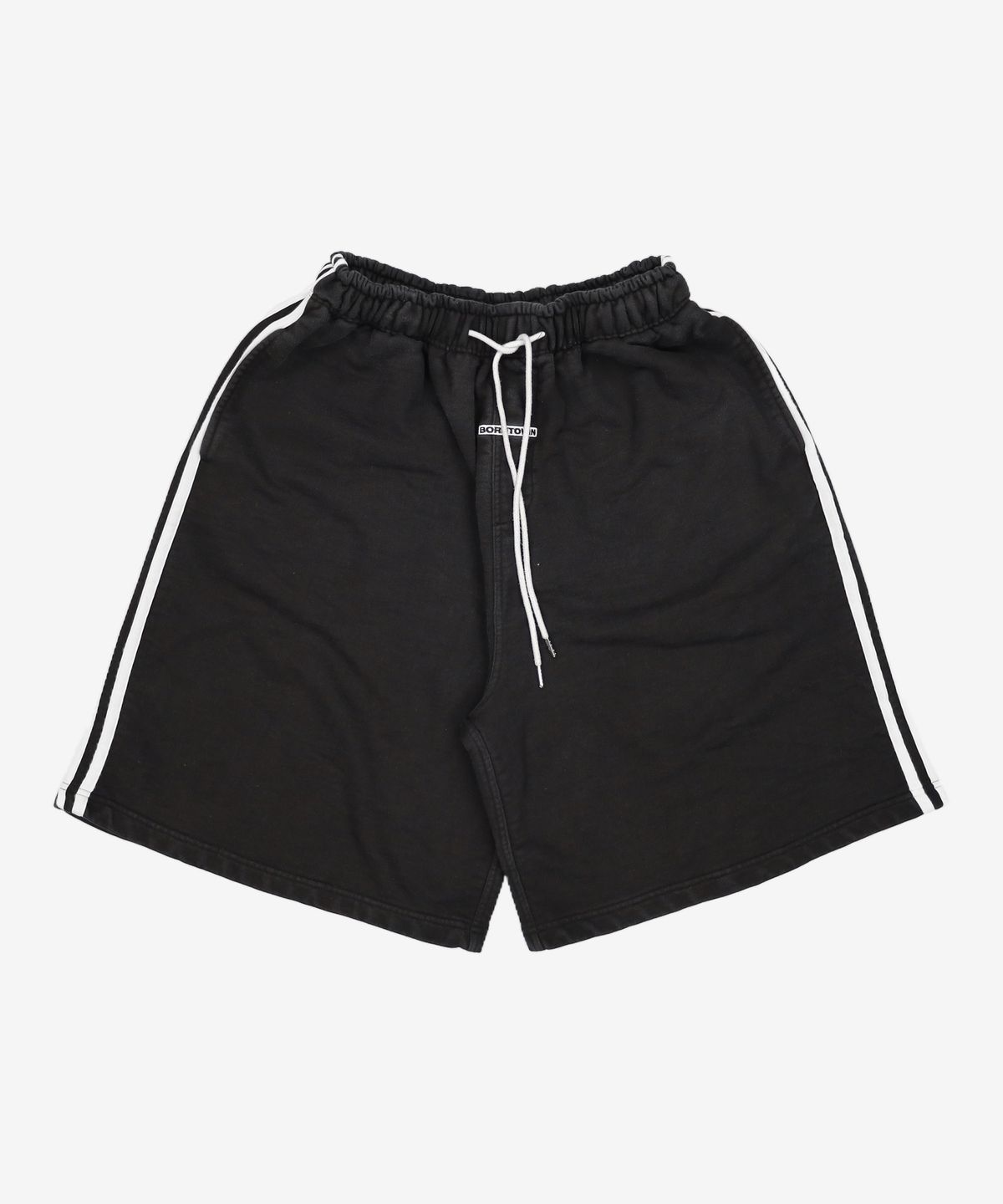 본투윈(BORN TO WIN) TRACK LINE BORNTOWIN HALF PANTS LONG VER [BLACK]