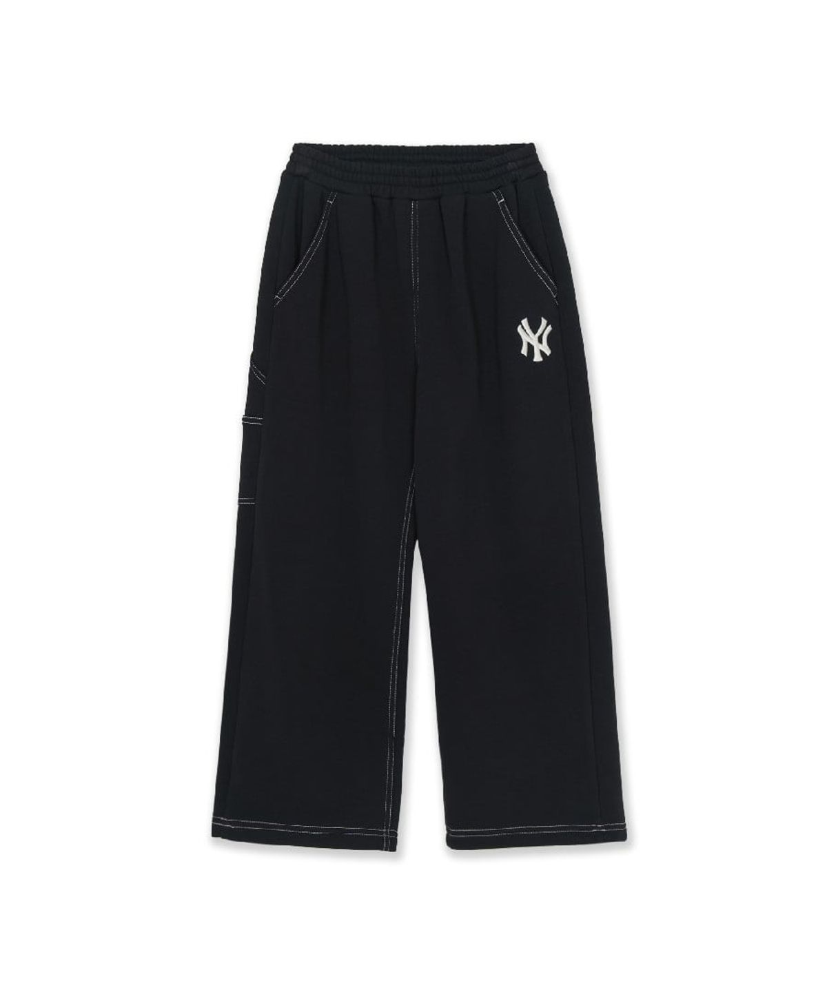 엠엘비 키즈(MLB KIDS) 스포티브 시그니처 팀로고 루즈 팬츠 NY (Black)
