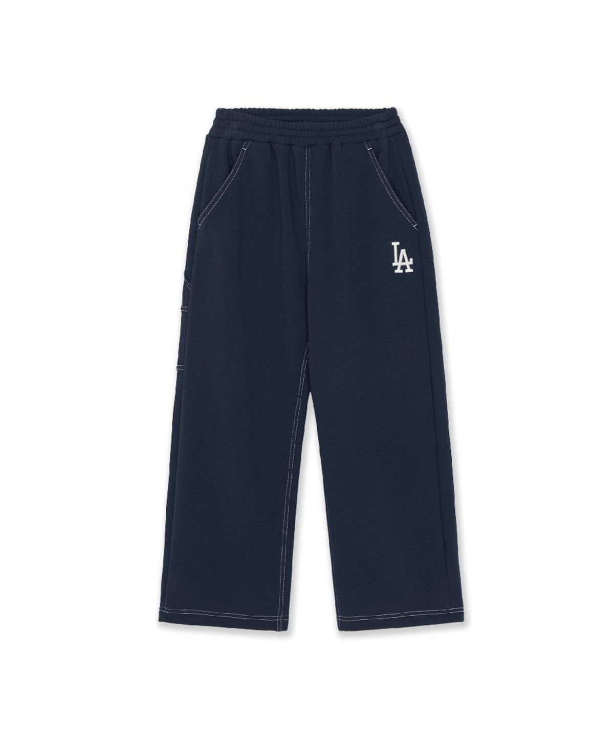 엠엘비 키즈(MLB KIDS) 스포티브 시그니처 팀로고 루즈 팬츠 LA (Navy)