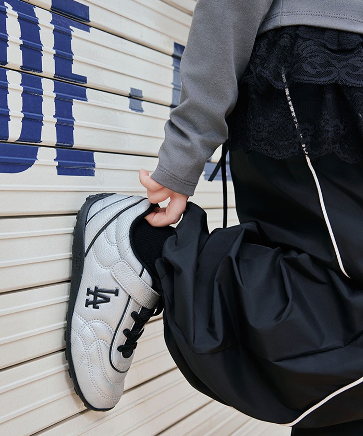 엠엘비 키즈(MLB KIDS) 슬릭 LA (Silver)