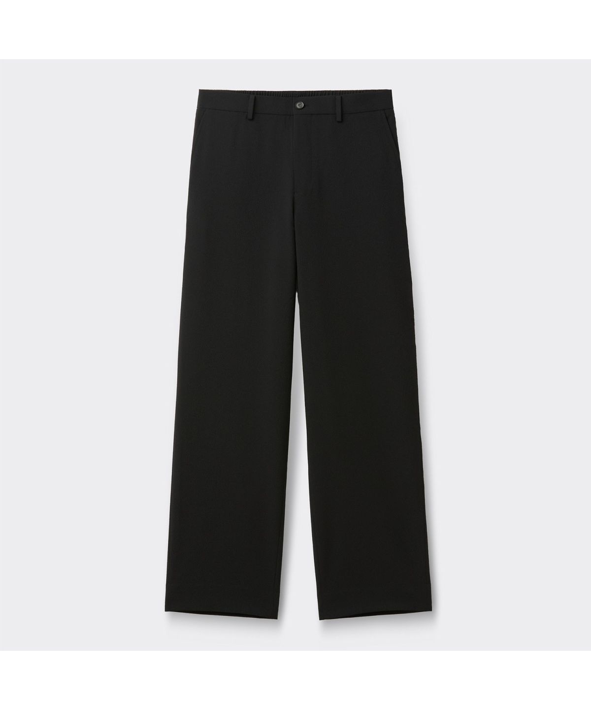 커스텀멜로우(CUSTOMELLOW) Black Loose Fit Seersucker Pants CWPAM26324BKX