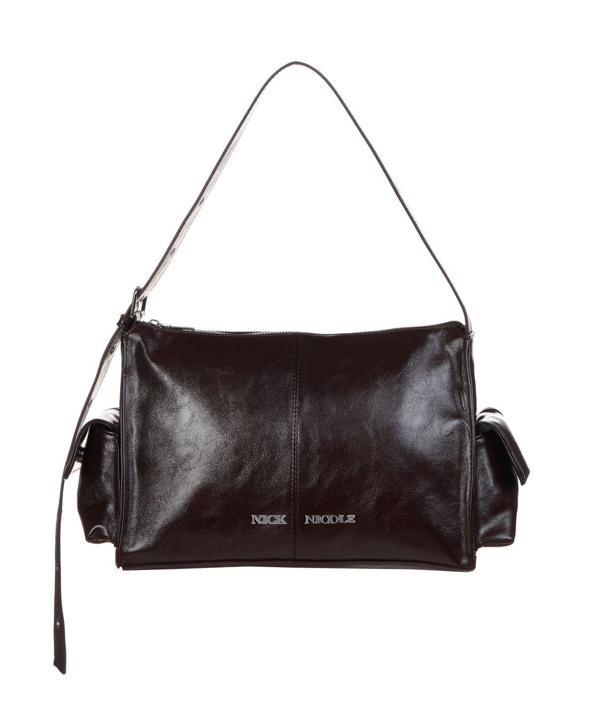 닉앤니콜(NICK&NICOLE) SIDE POCKET SHOULDER BAG_BROWN
