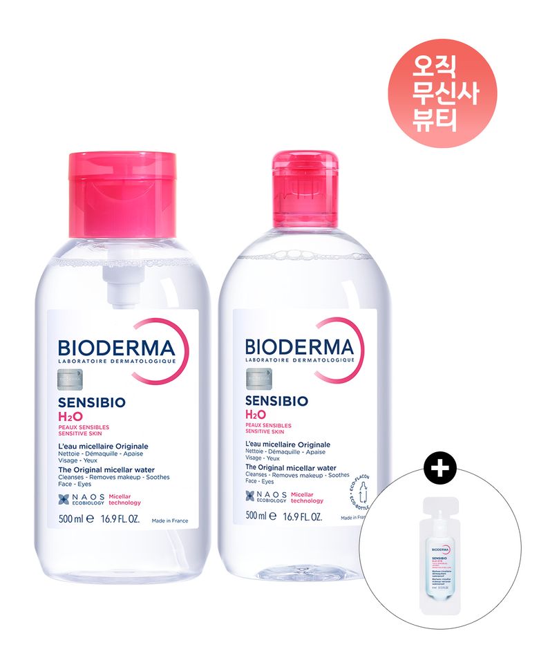 [1000ml] 센시비오 H2O 500ml 펌프 + 센시비오 H2O 500ml