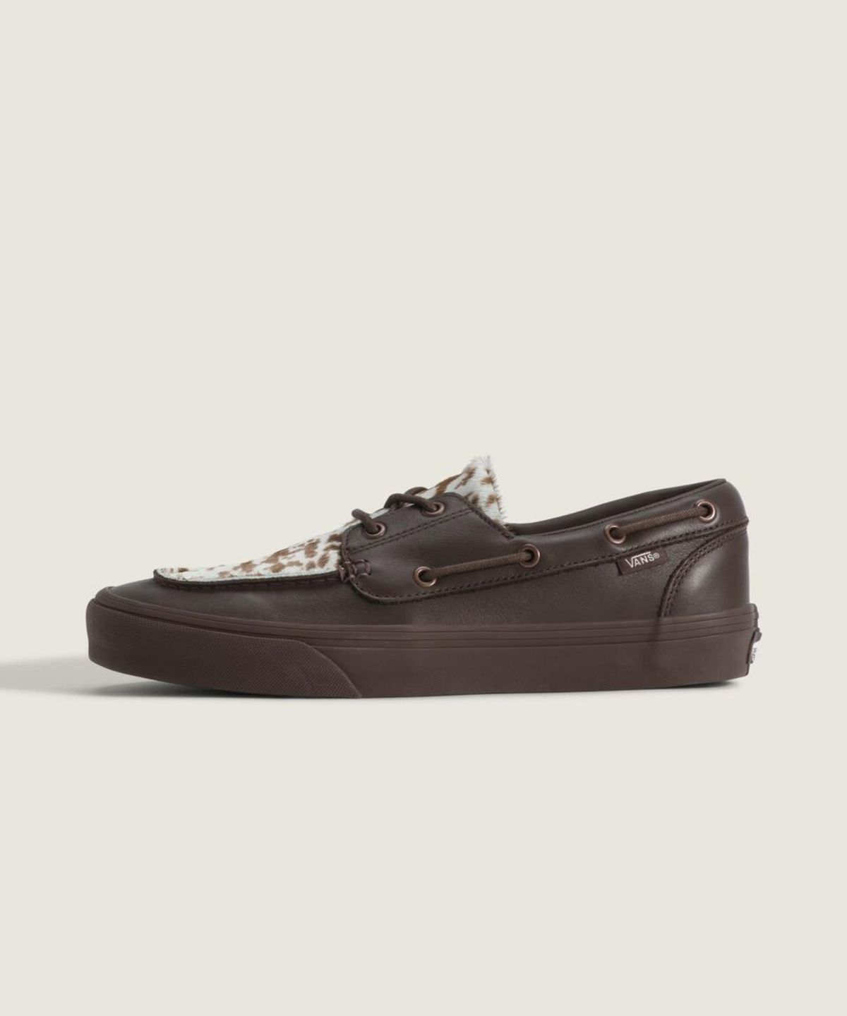 반스(VANS) 2-아일릿 보트 슈즈 - 포니 헤어 다크 브라운 / VN000Z96DRB