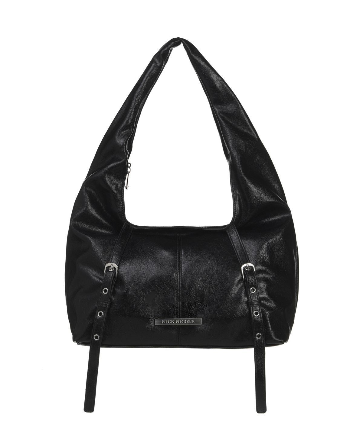 닉앤니콜(NICK&NICOLE) BELTED SHOULDER BAG_BLACK