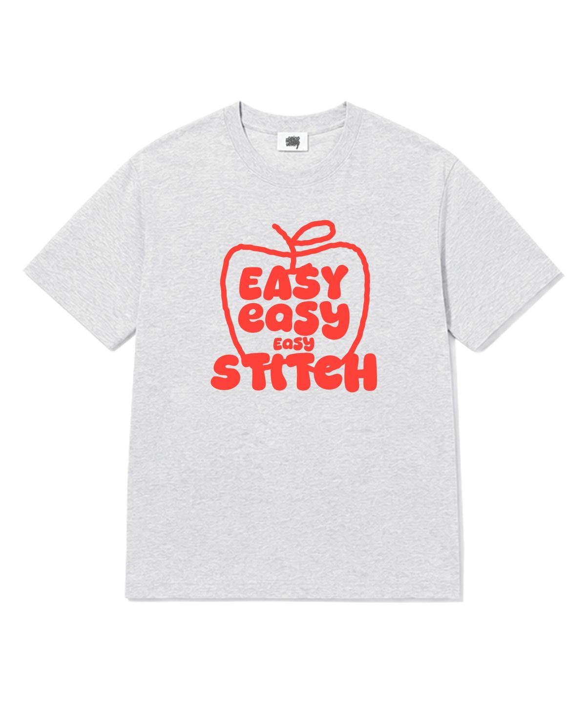 이지스티치(EASY STITCH) 이지애플  반팔티셔츠 라이트그레이