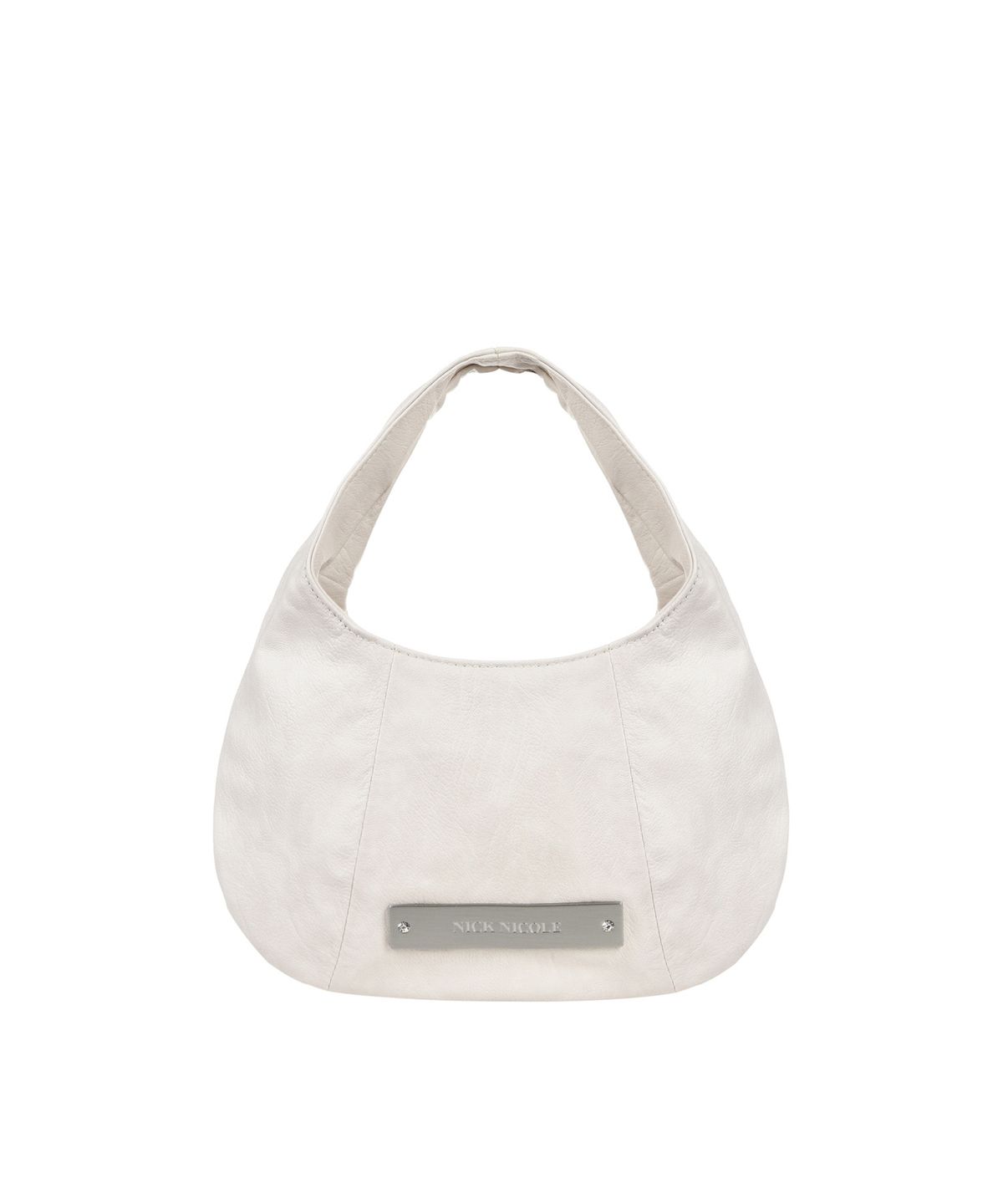 닉앤니콜(NICK&NICOLE) CRYSTAL MINI HOBO BAG_IVORY
