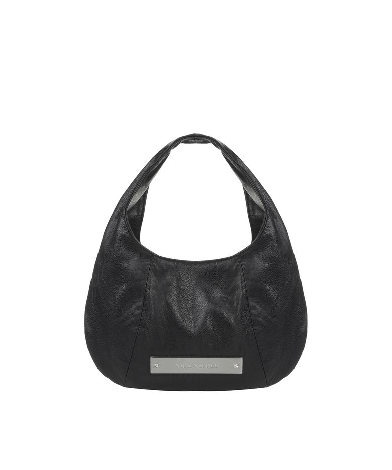 CRYSTAL MINI HOBO BAG_BLACK