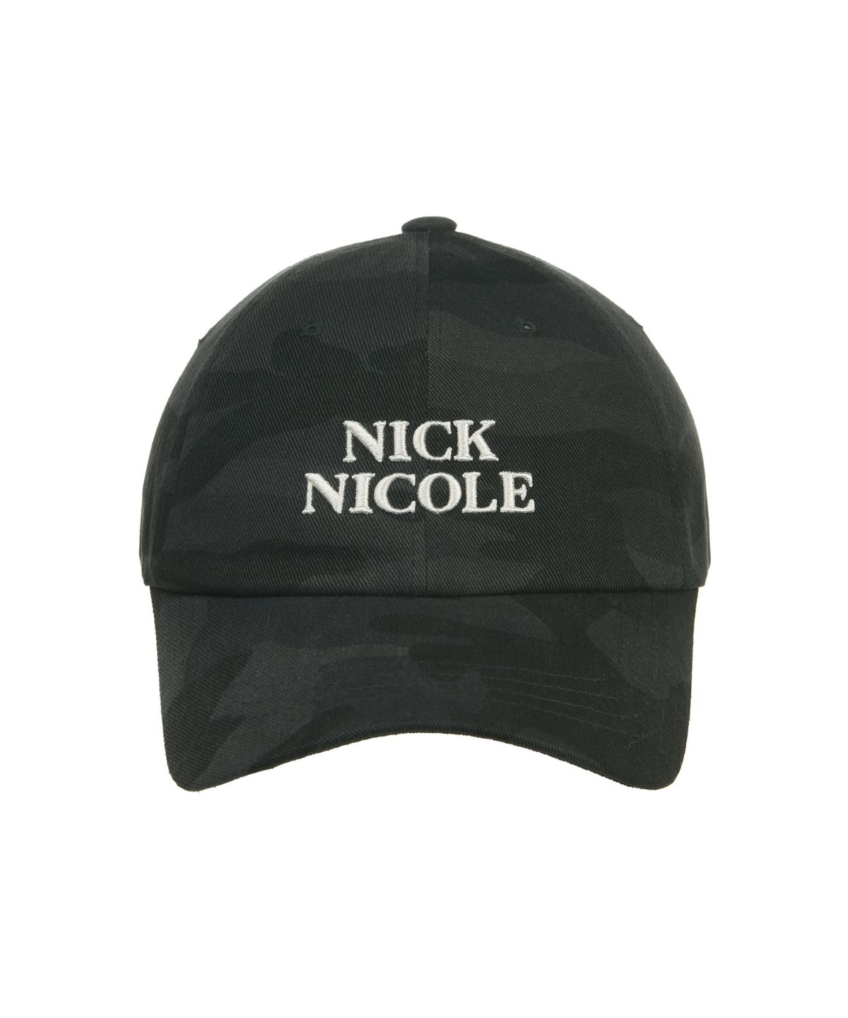 닉앤니콜(NICK&NICOLE) MINI ORIGINALS NICOLE BALL CAP_CAMO BLACK