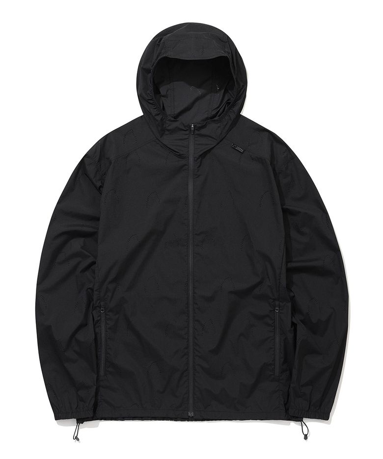 하프돔보이드 경량 소프트쉘 후드 자켓 BLACK