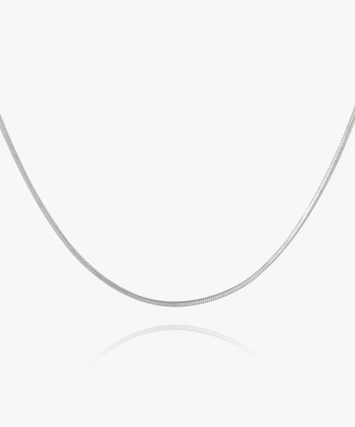 엘렌쥬얼리(HELENE JEWELRY) 실버 Silver 925 신 사각 체인 은 목걸이