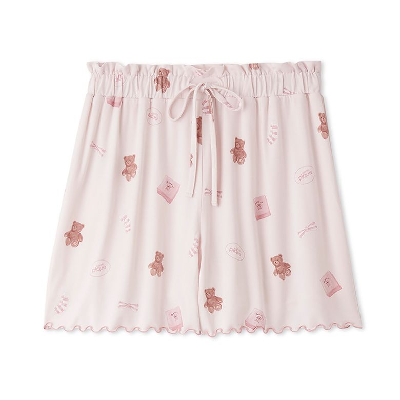 피케 모티프 패턴 숏 팬츠 PWCP264250