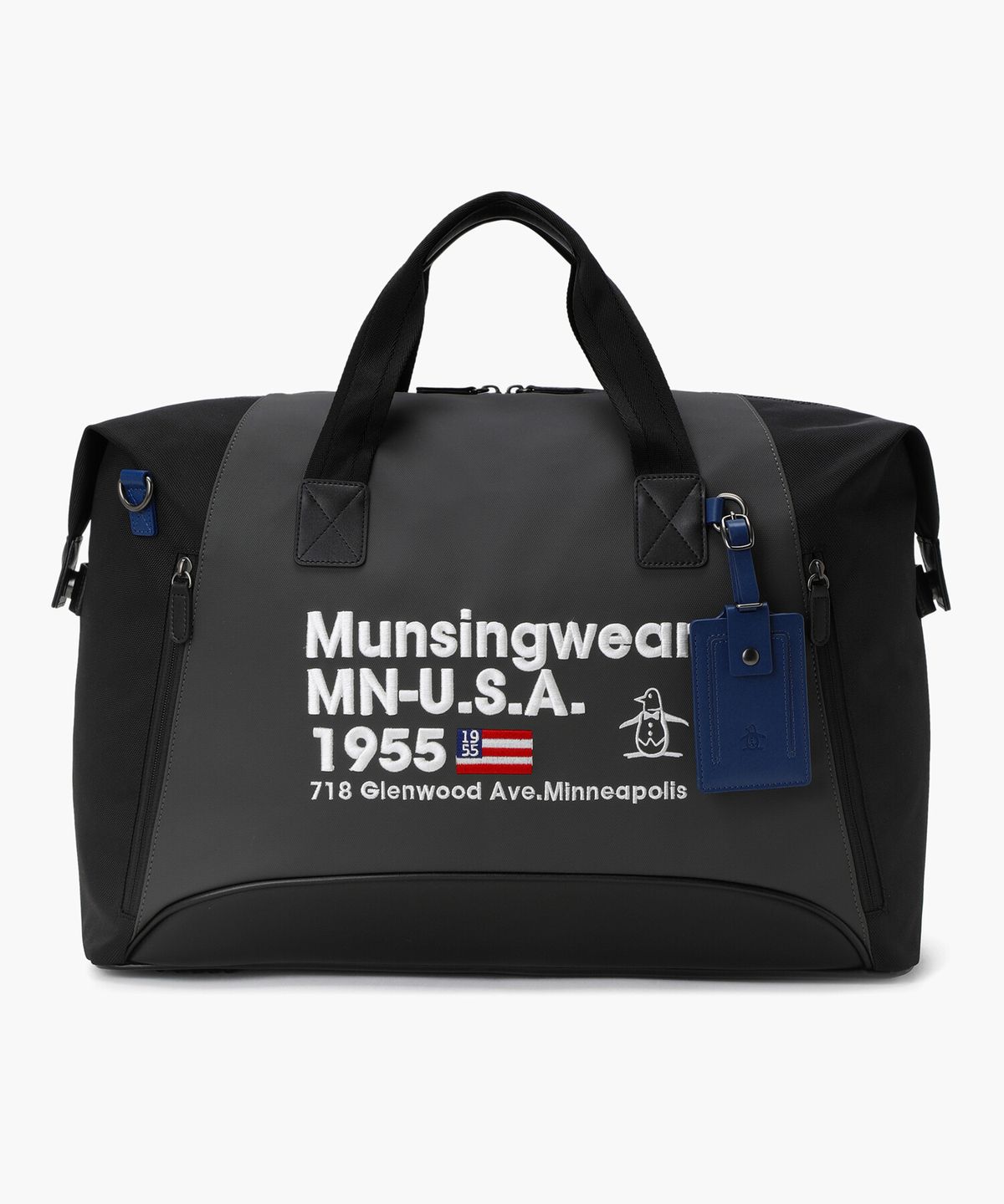 먼싱웨어(MUNSINGWEAR) 남성 코팅PU 슈즈바틈 보스턴백 차콜그레이 MR321MBB71
