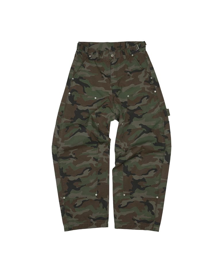 [GRAILZ X KOIN SEOUL] CARPENTER RAW PANTS [CAMO]