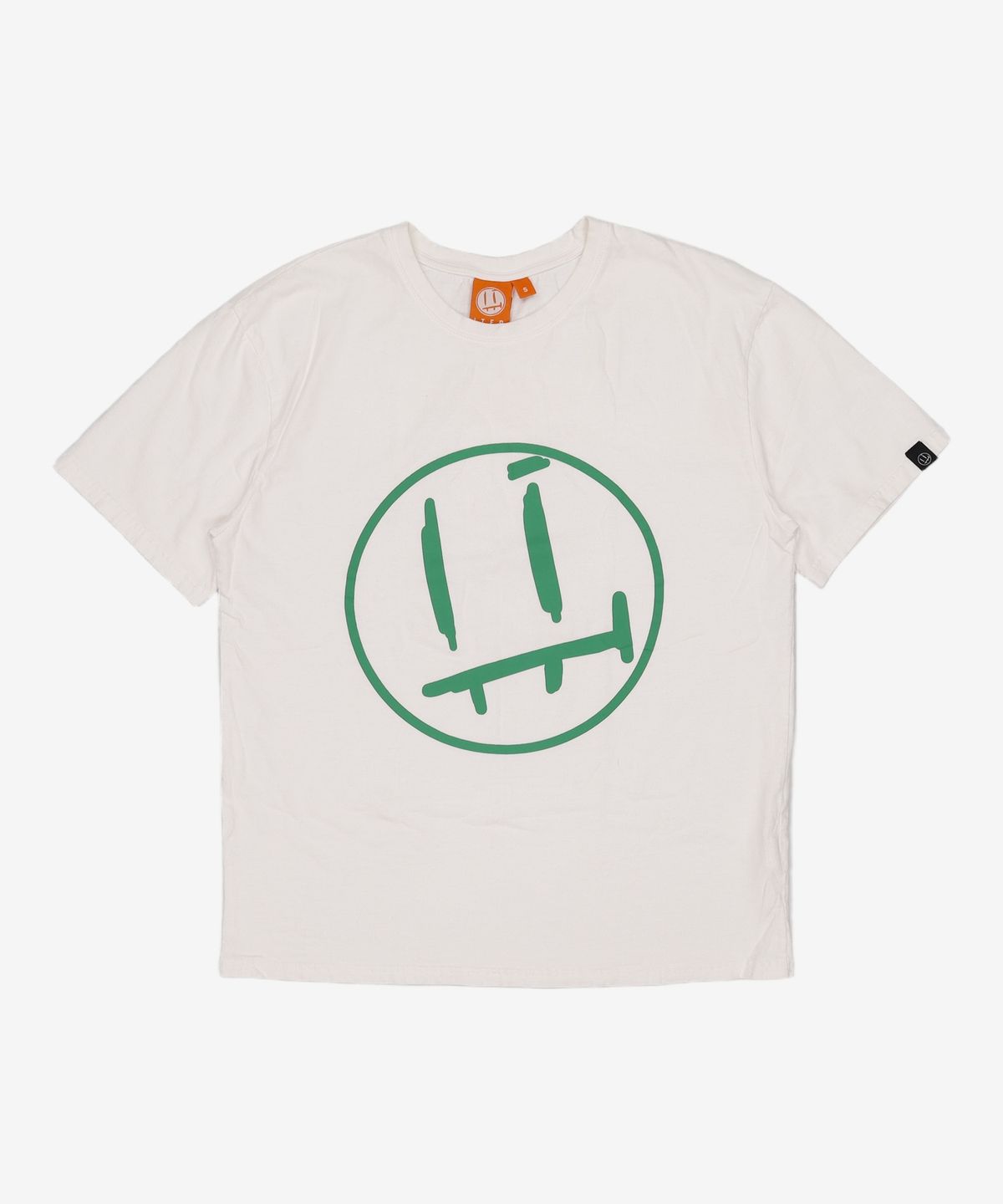 잇터(ITER) [FACE LINE] BIG FACE T-SHIRTS_WHITE/GREEN S