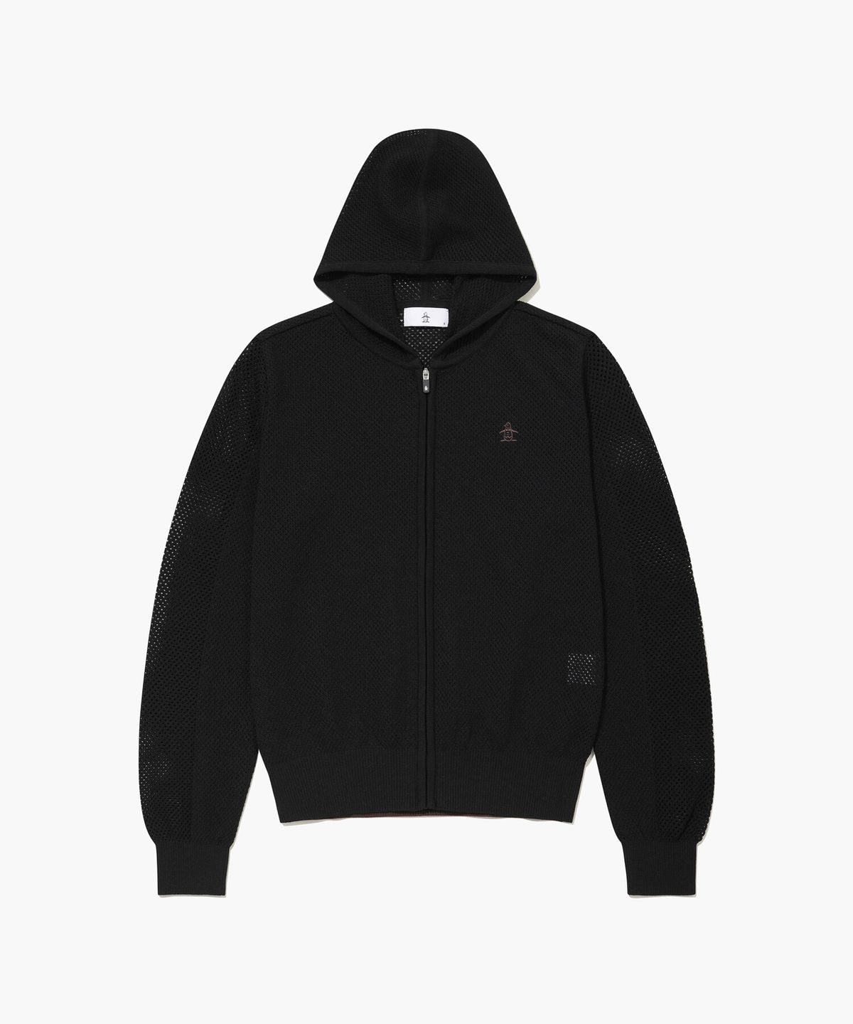 먼싱웨어(MUNSINGWEAR) 여성 메쉬 니트 가디건 블랙 MR322LSJ71