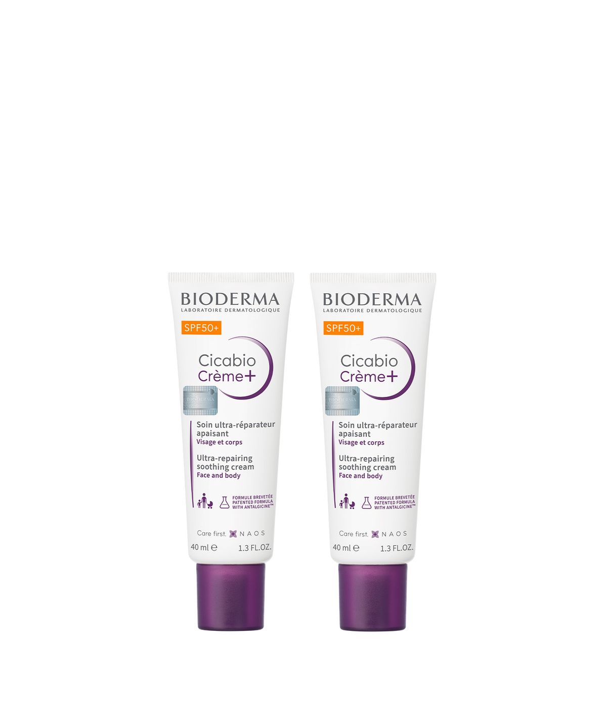 바이오더마(BIODERMA) 시카비오 크림+ SPF50+ 40ml x2(리페어 선크림)