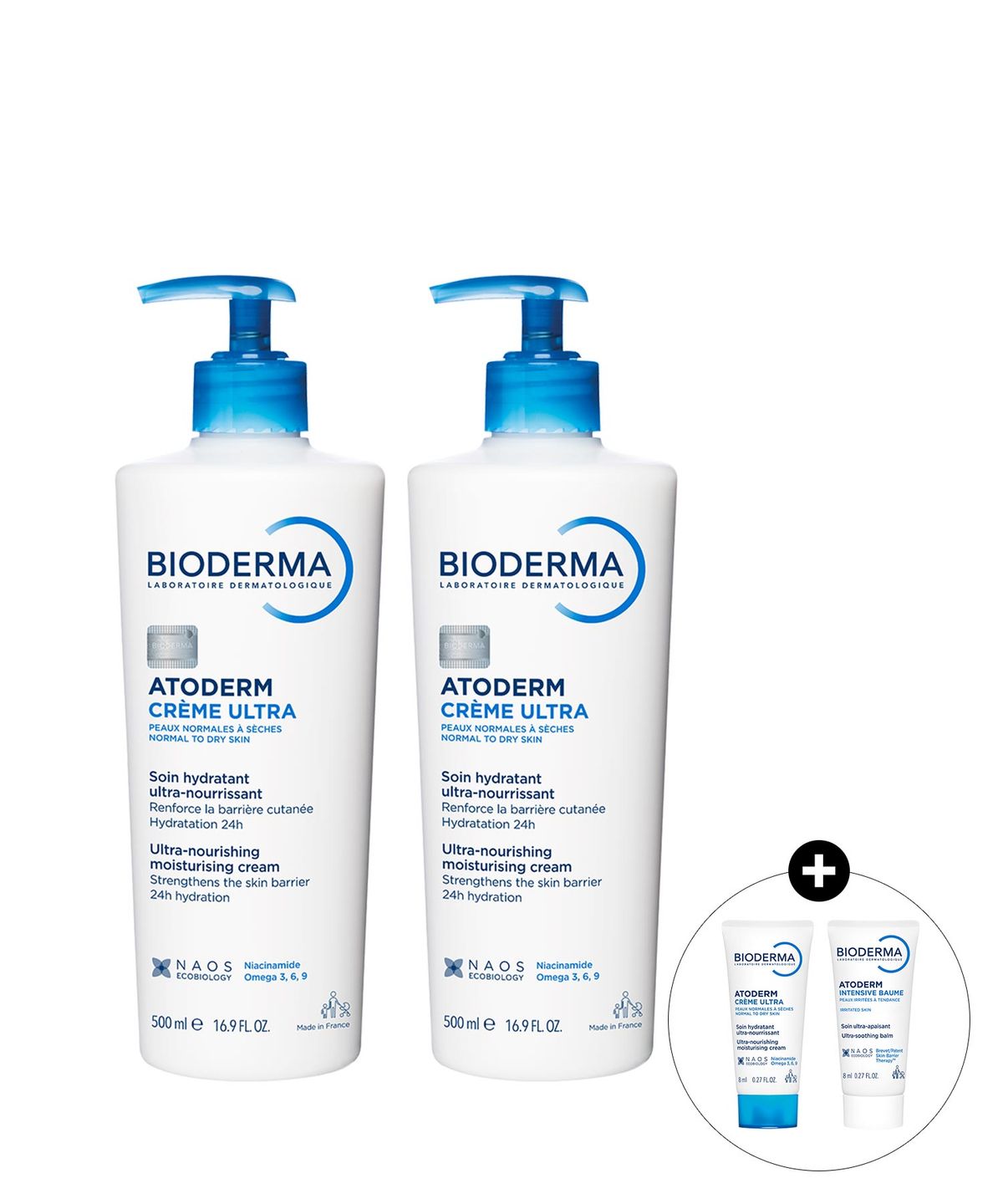 바이오더마(BIODERMA) [2개] 아토덤 울트라 크림 500ml (저자극 보습크림) x2